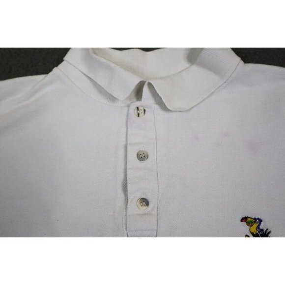 Vintage Ecological Shirt Adult 2XL XXL White Polo Golf Cost Rica Vacation Casual - Picture 6 of 11